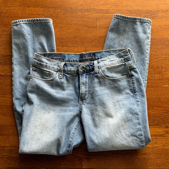 Lucky Brand Denim - Lucky Brand Light Blue Acid Washed Denim Jeans Size 27 = 4